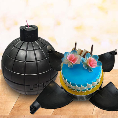 "Bomb Box Surprise Cake - 1kg - code BC12 - Click here to View more details about this Product